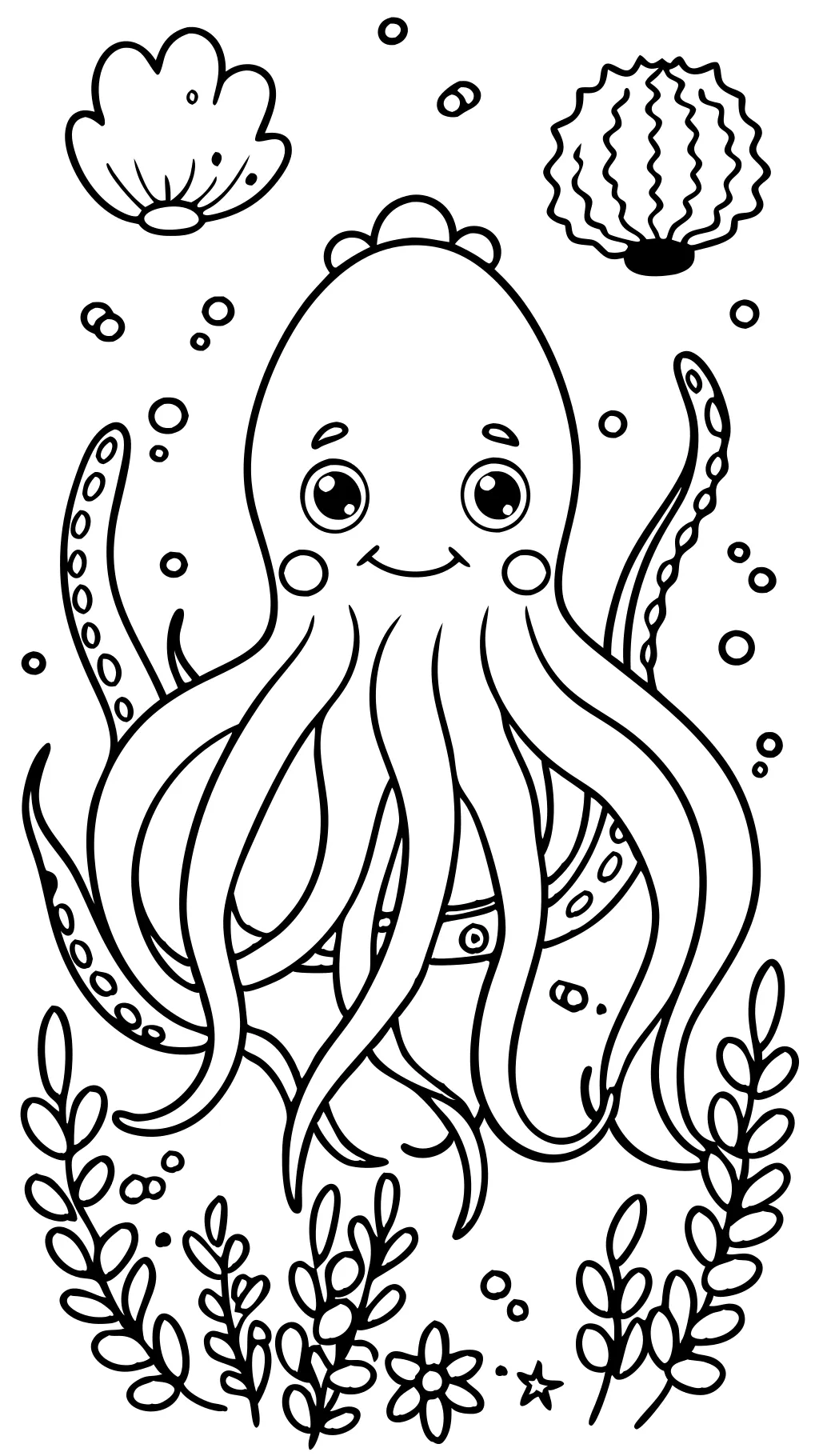 Page de couleur Octopus